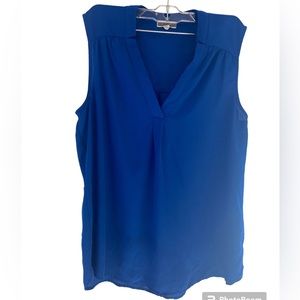 Pleione Royal Blue Sleeveless Blouse